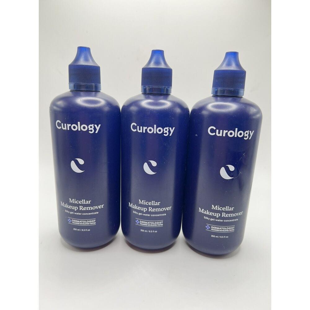 Curology Micellar Makeup Remover Silky Gel-Water Concentrate, 8.5 fl oz ea, 3 Ct